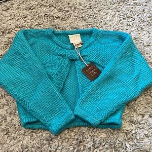 Lemon Loves Lime Cropped Bow Cardigan, Size 5